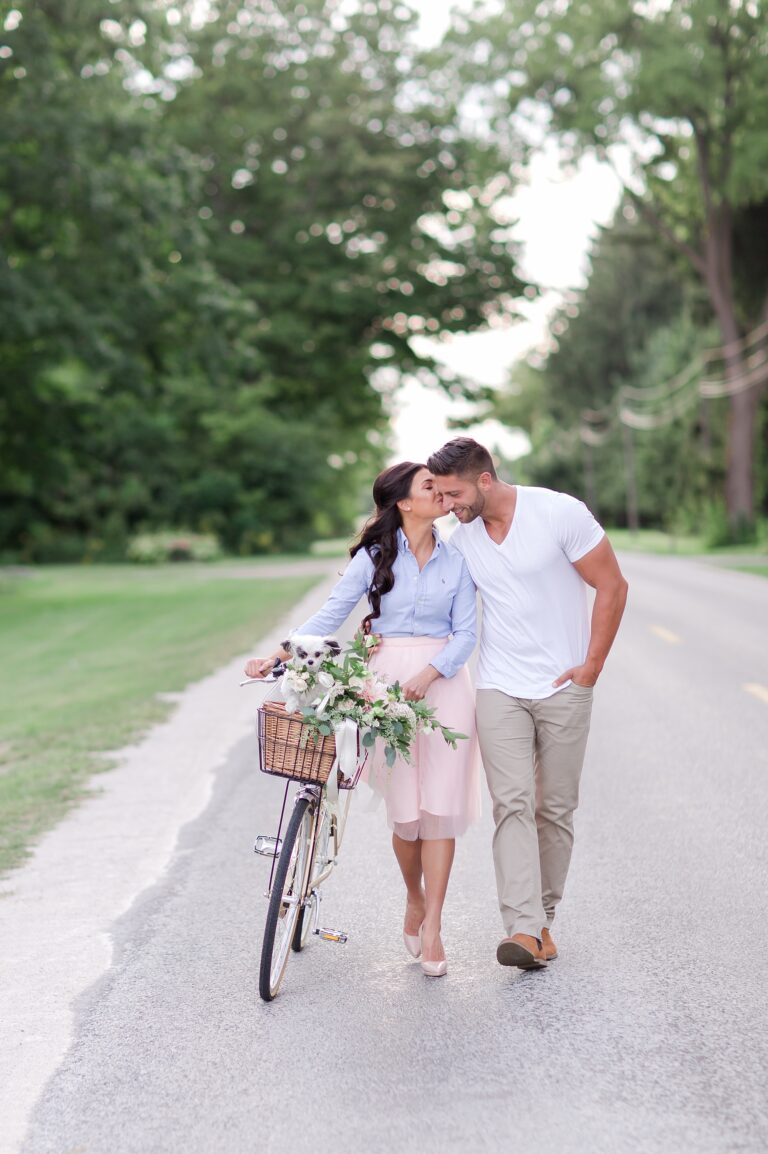 Spring Country Road Engagement Session